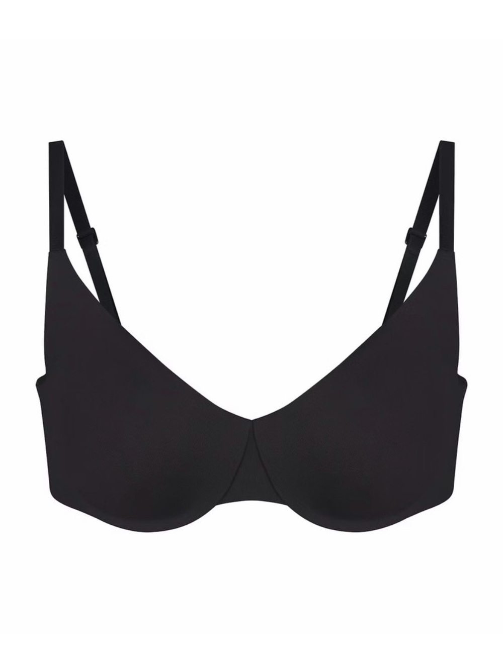 NWT - SKIMS - size 10 (L) signature swim full coverage bikini top in Onyx